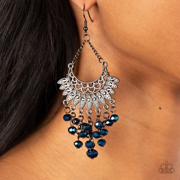paparazzi Jewelry - Chromatic Cascade - Blue Earrings
